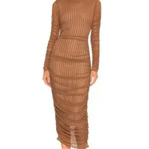 camila coelho brown dress Camila Coelho Estrella Maxi Dress main image 0